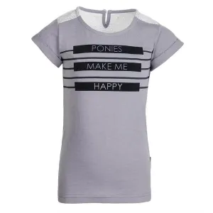 Horseware Girls Ponies Make Me Happy Tee