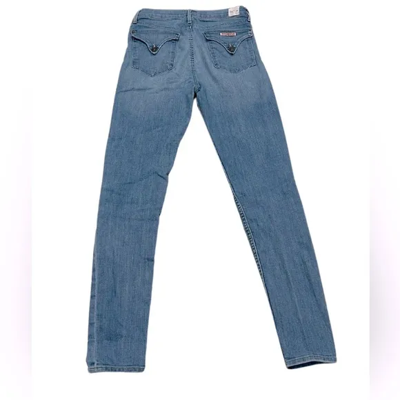Hudson Lynne Flap High Waist Super Skinny Jeans | Shade #A (Blue Wash) | Size 28