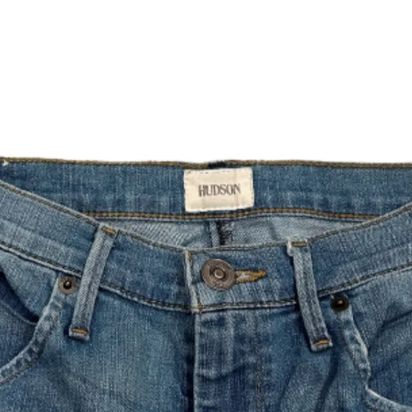 Hudson Lynne Flap High Waist Super Skinny Jeans | Shade #A (Blue Wash) | Size 28