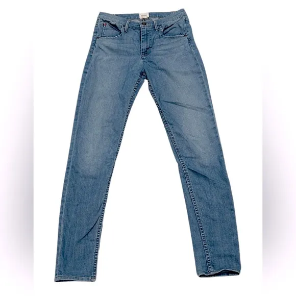 Hudson Lynne Flap High Waist Super Skinny Jeans | Shade #A (Blue Wash) | Size 28