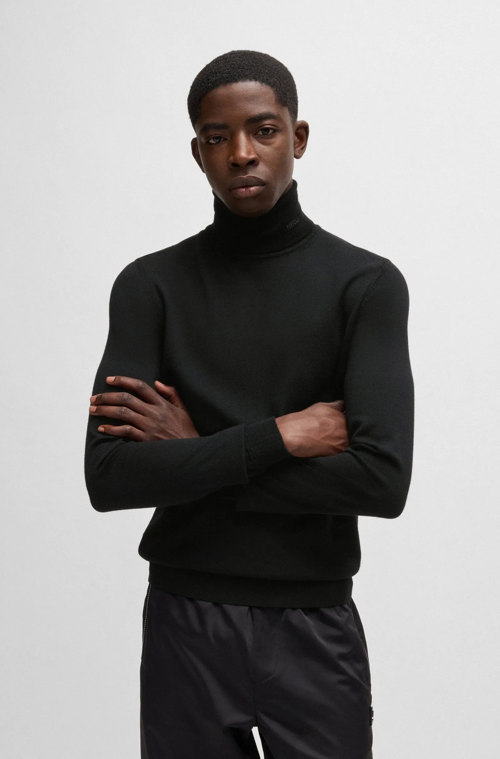 HUGO Sweaters Regular Fit,Slim Fit in Wool - SAN THOMAS-M 10243187 01-50474174