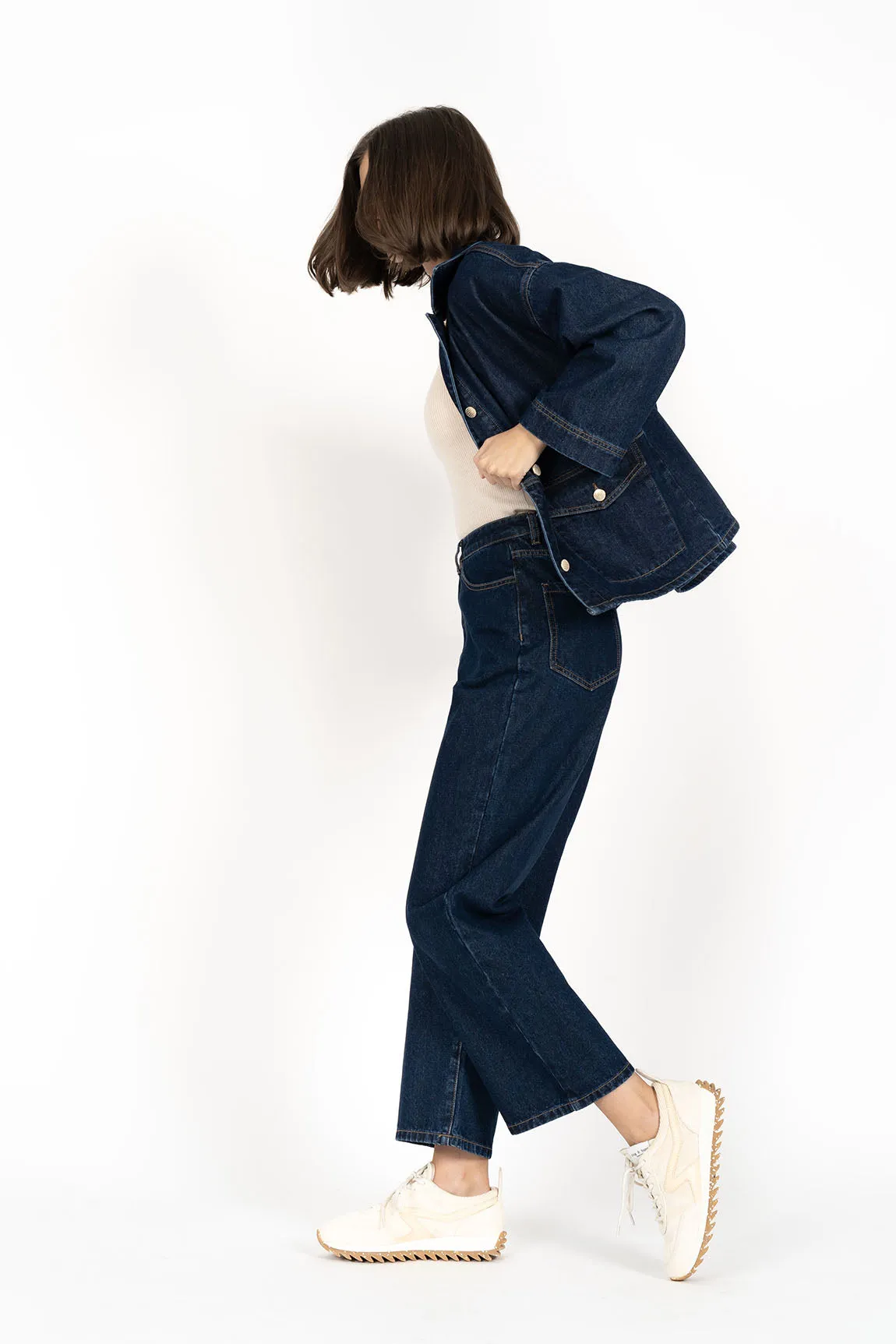 Humidity Loz Denim Jacket - Dark Blue