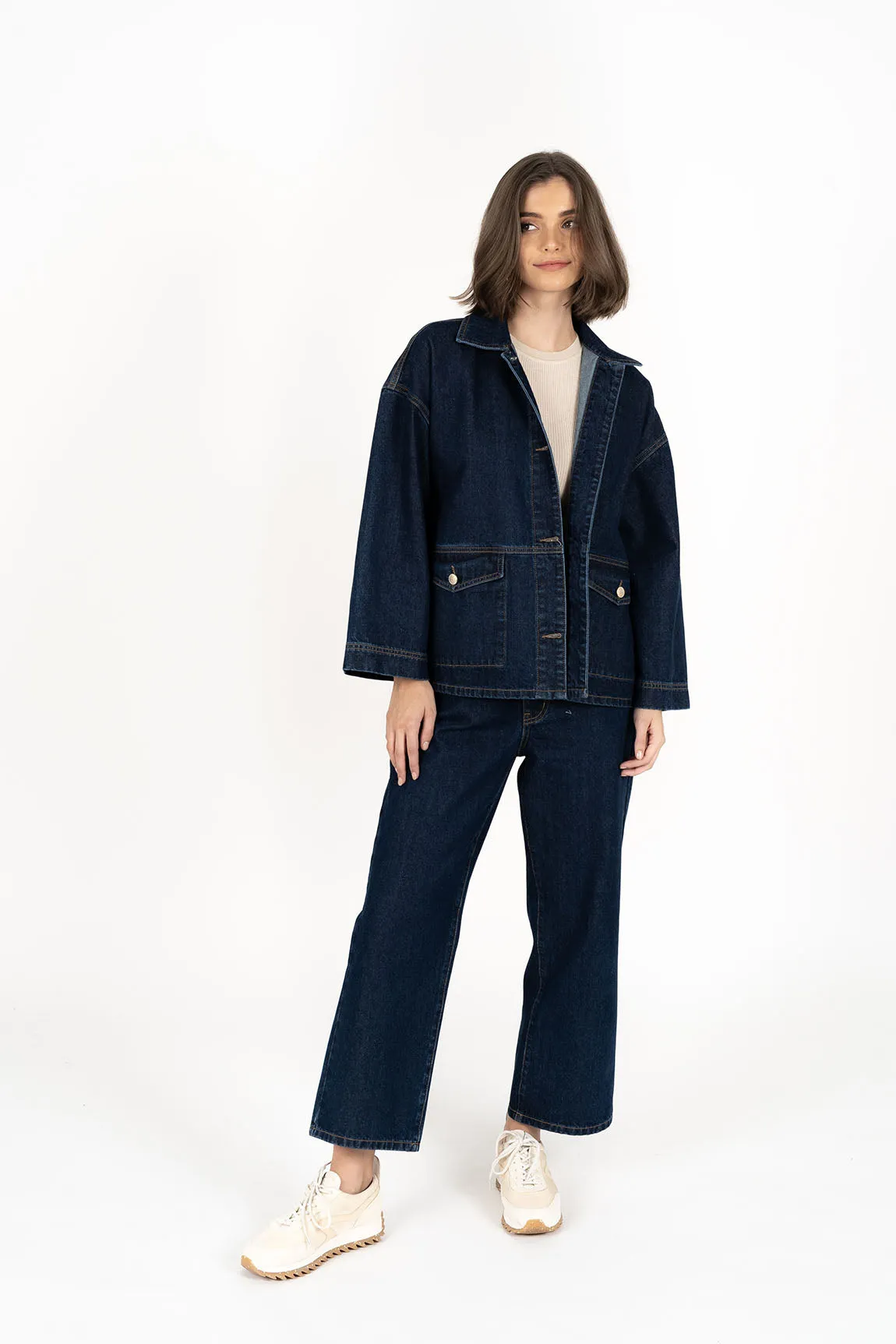 Humidity Loz Denim Jacket - Dark Blue