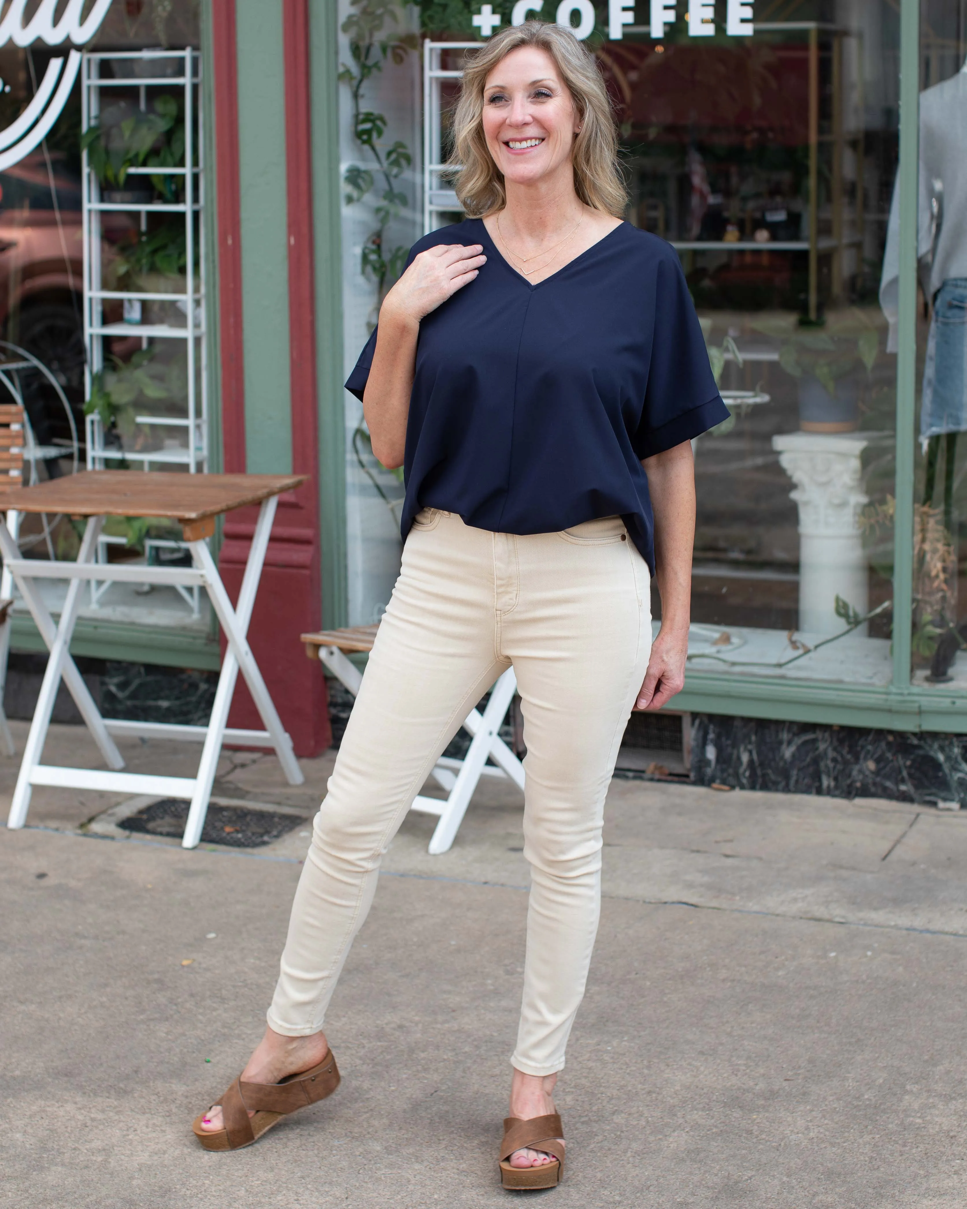HW GARMENT DYED TUMMY CONTROL SKINNY BY JUDY BLUE