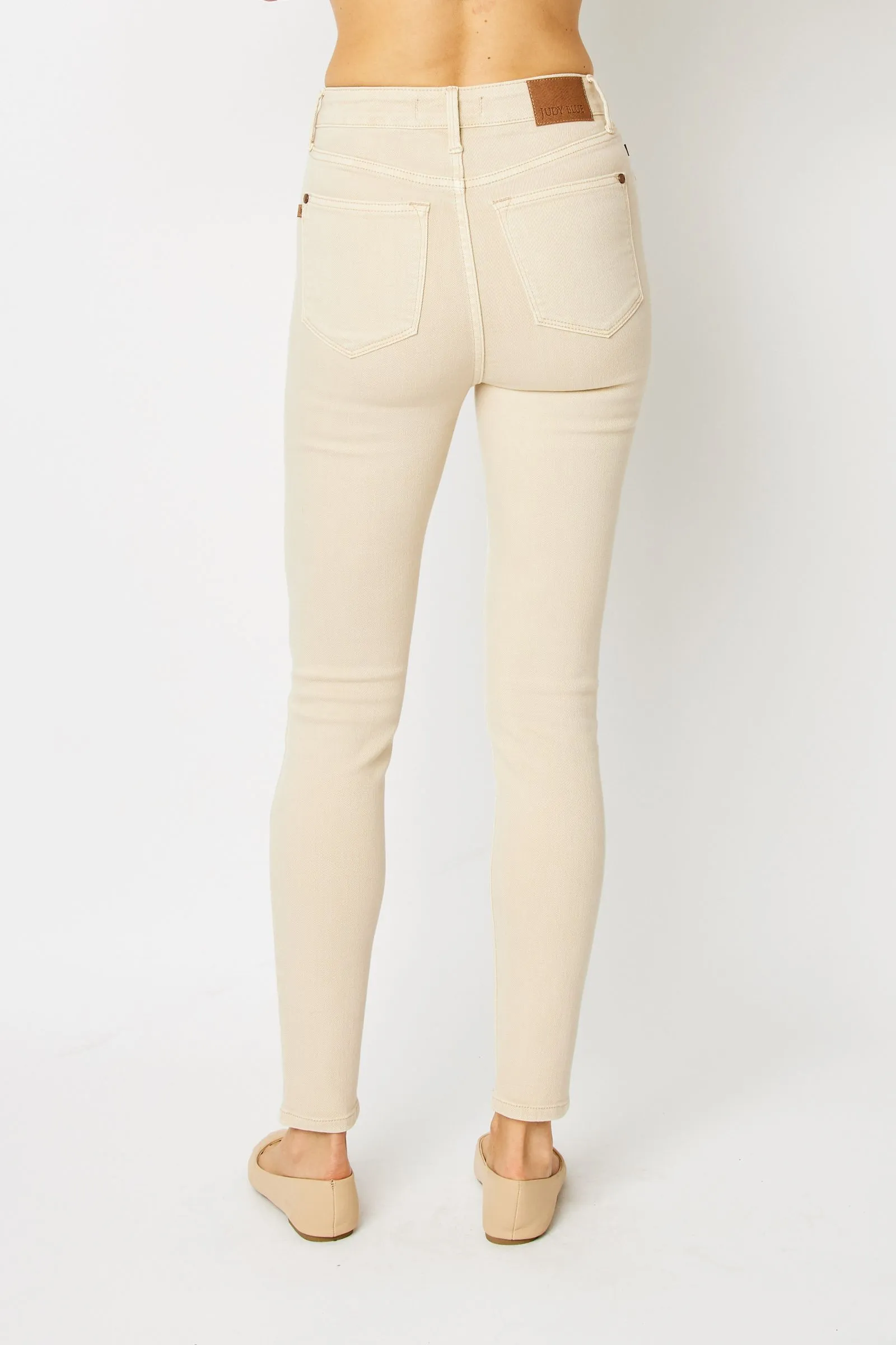 HW GARMENT DYED TUMMY CONTROL SKINNY BY JUDY BLUE