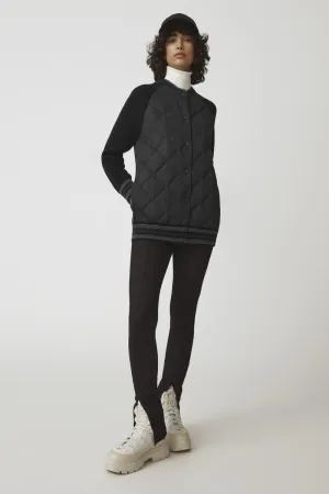 HyBridge® Quilted Knit Bomber Black Label Black 7032LB1