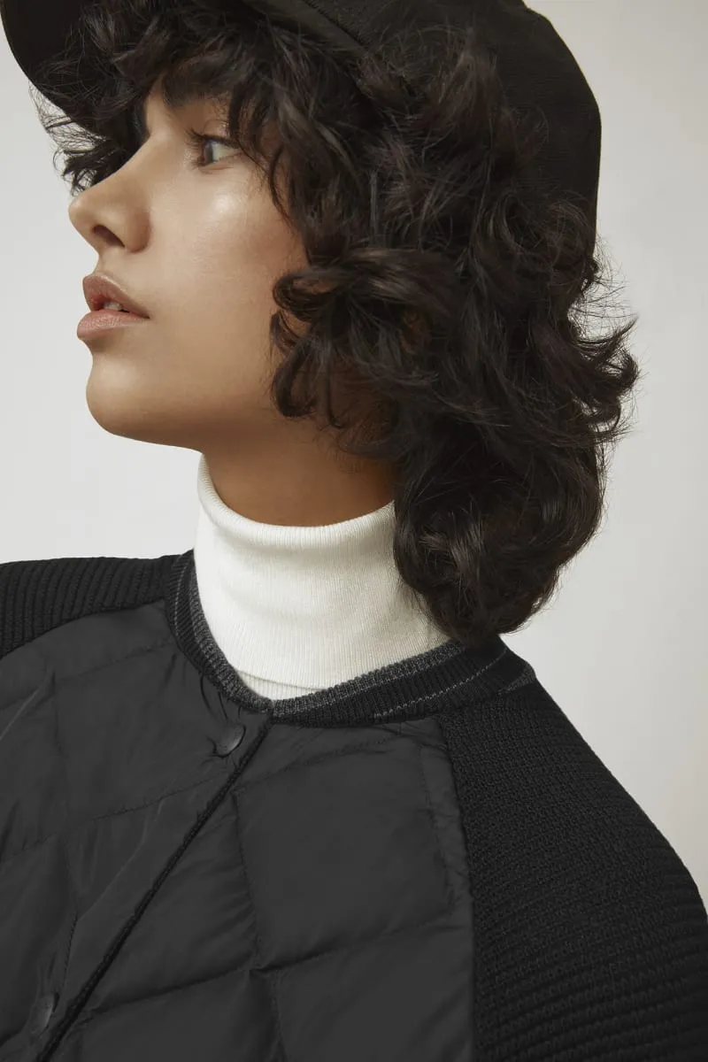 HyBridge® Quilted Knit Bomber Black Label Black 7032LB1