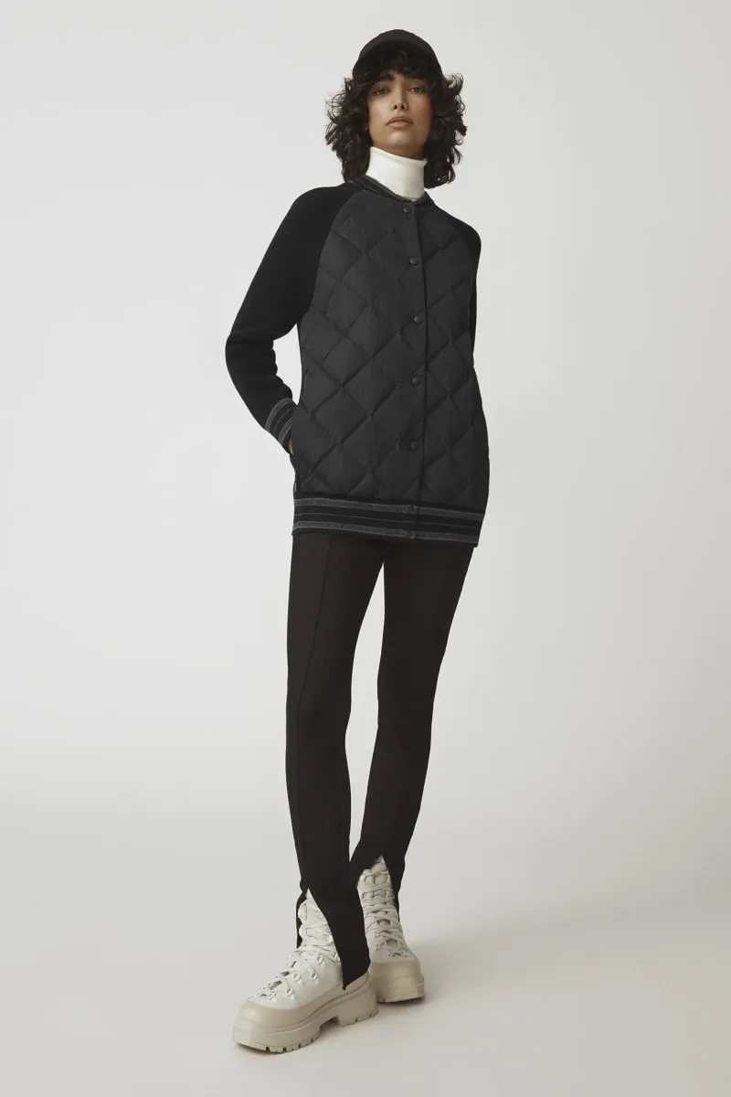 HyBridge® Quilted Knit Bomber Black Label Black 7032LB1