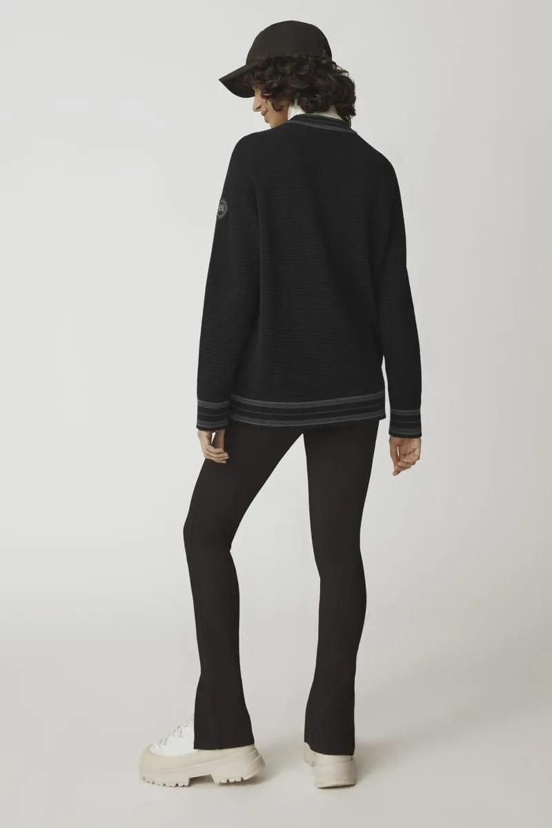 HyBridge® Quilted Knit Bomber Black Label Black 7032LB1