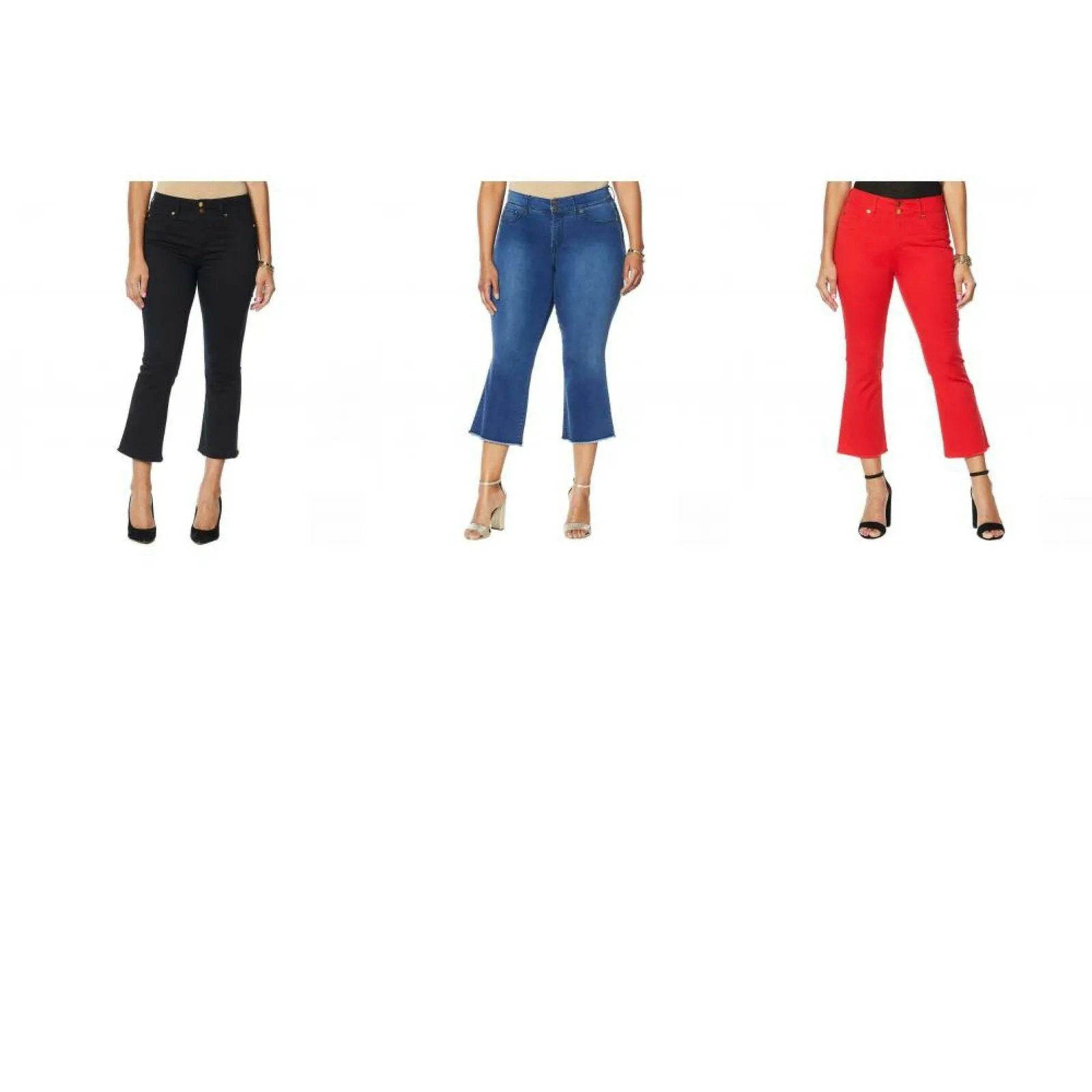 IMAN Women's Plus Size Global Chic Luxury Resort 360 Slimming Crop Jeans