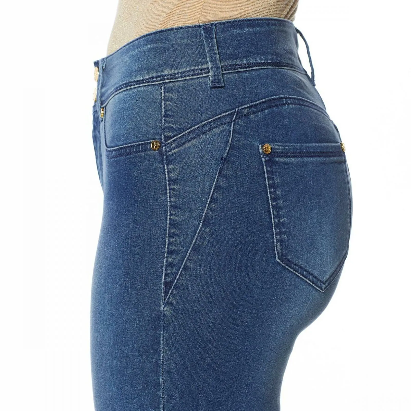 IMAN Women's Plus Size Global Chic Luxury Resort 360 Slimming Crop Jeans
