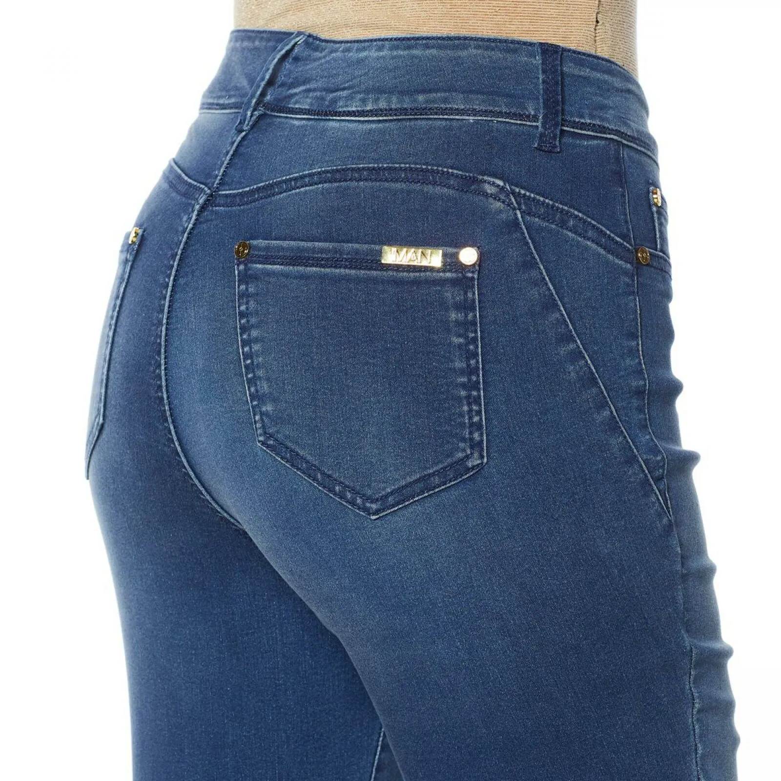 IMAN Women's Plus Size Global Chic Luxury Resort 360 Slimming Crop Jeans