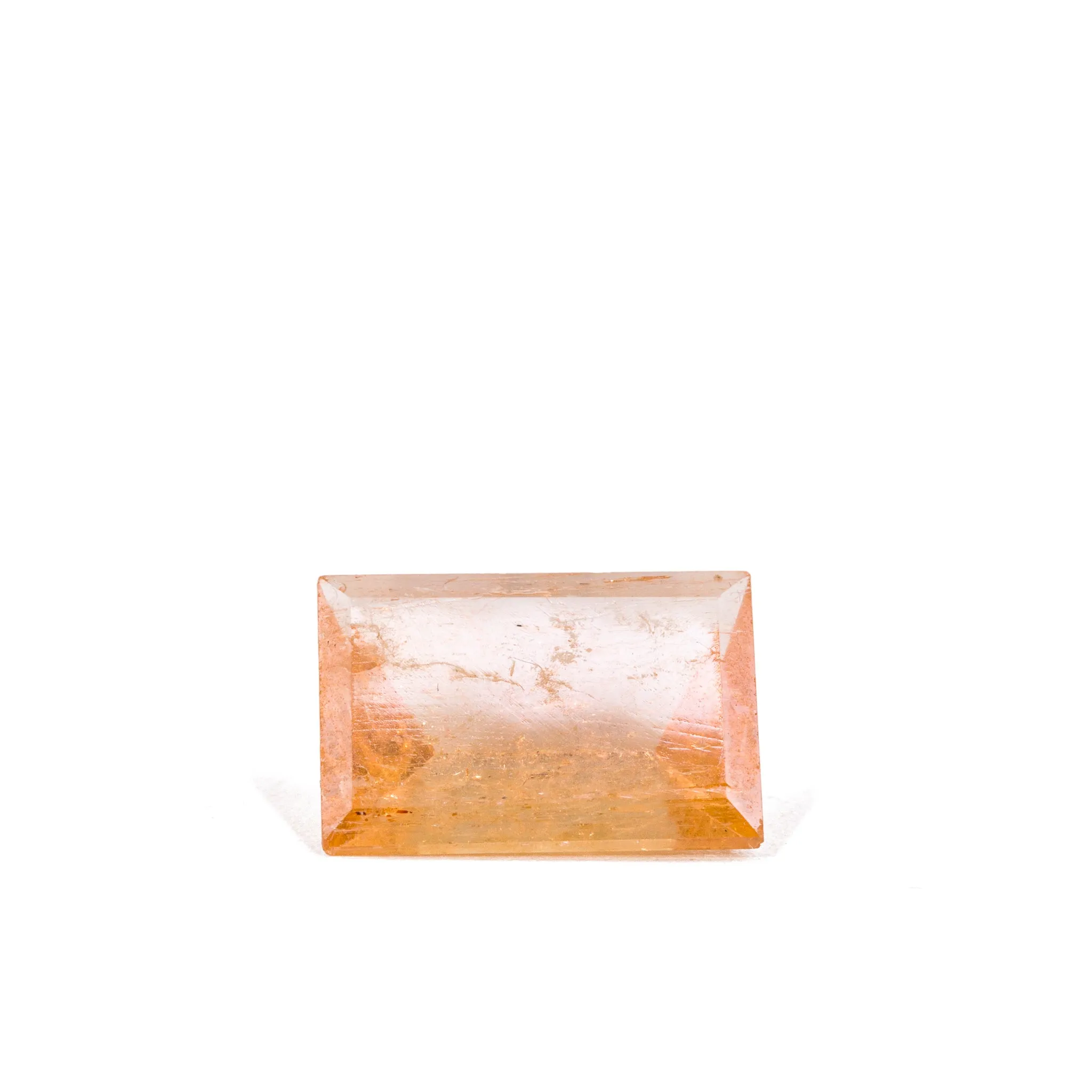 Imperial Topaz 4.26 Carat Rectangular Faceted Gemstone