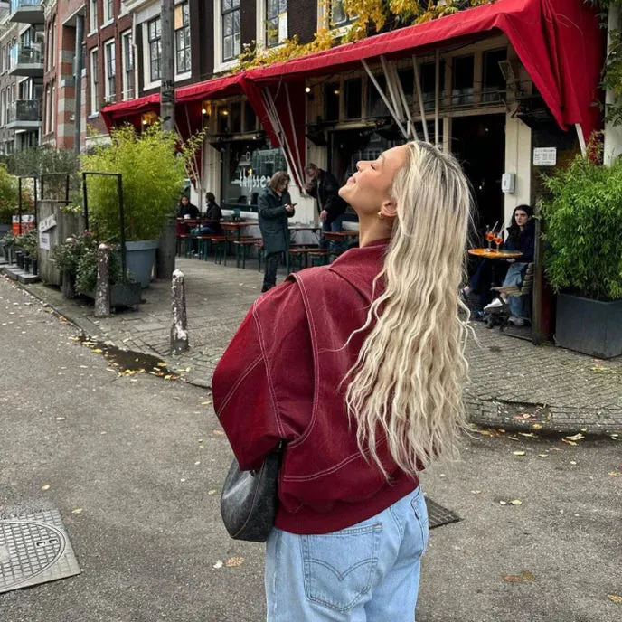 Isabella | Oversized Leather Jacket