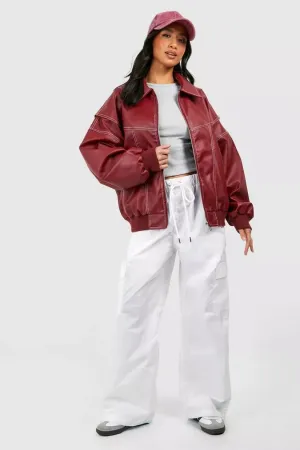 Isabella | Oversized Leather Jacket