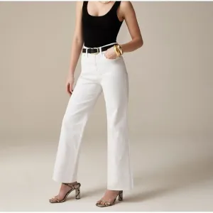 J. Crew Slim wide-leg jean in white wash