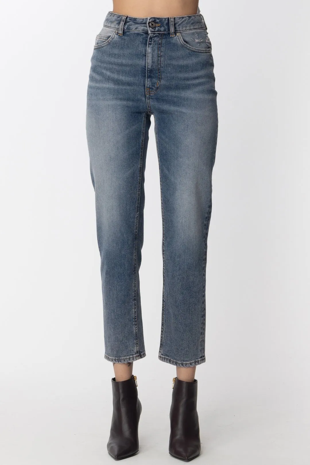 Jeans Crop 5 Tasche