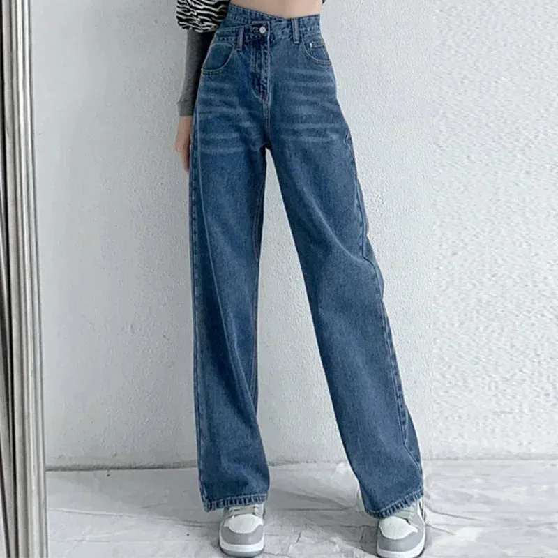 Jeans High Waist Woman Trousers