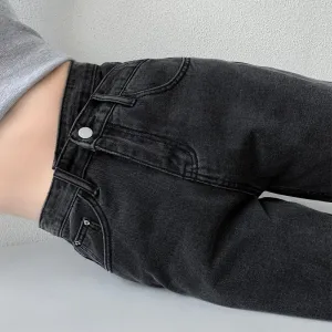 Jeans High Waist Woman Trousers