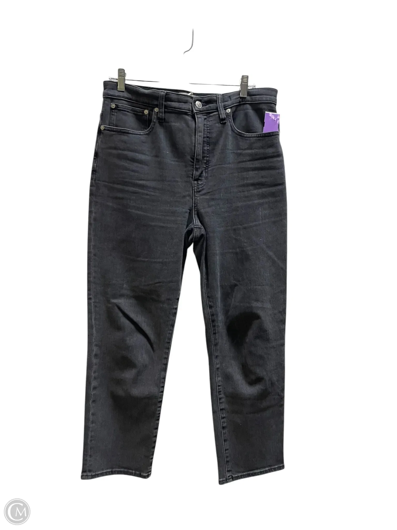 Jeans Straight By Madewell In Black, Size: 10