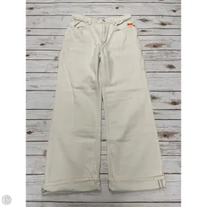 Jeans Wide Leg By We The Free In Cream Denim, Size: 10