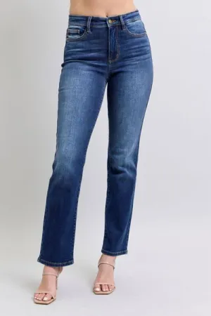 Judy Blue Full Size Washed Straight Leg Jeans with Pockets ONLINE EXCLUSIVE