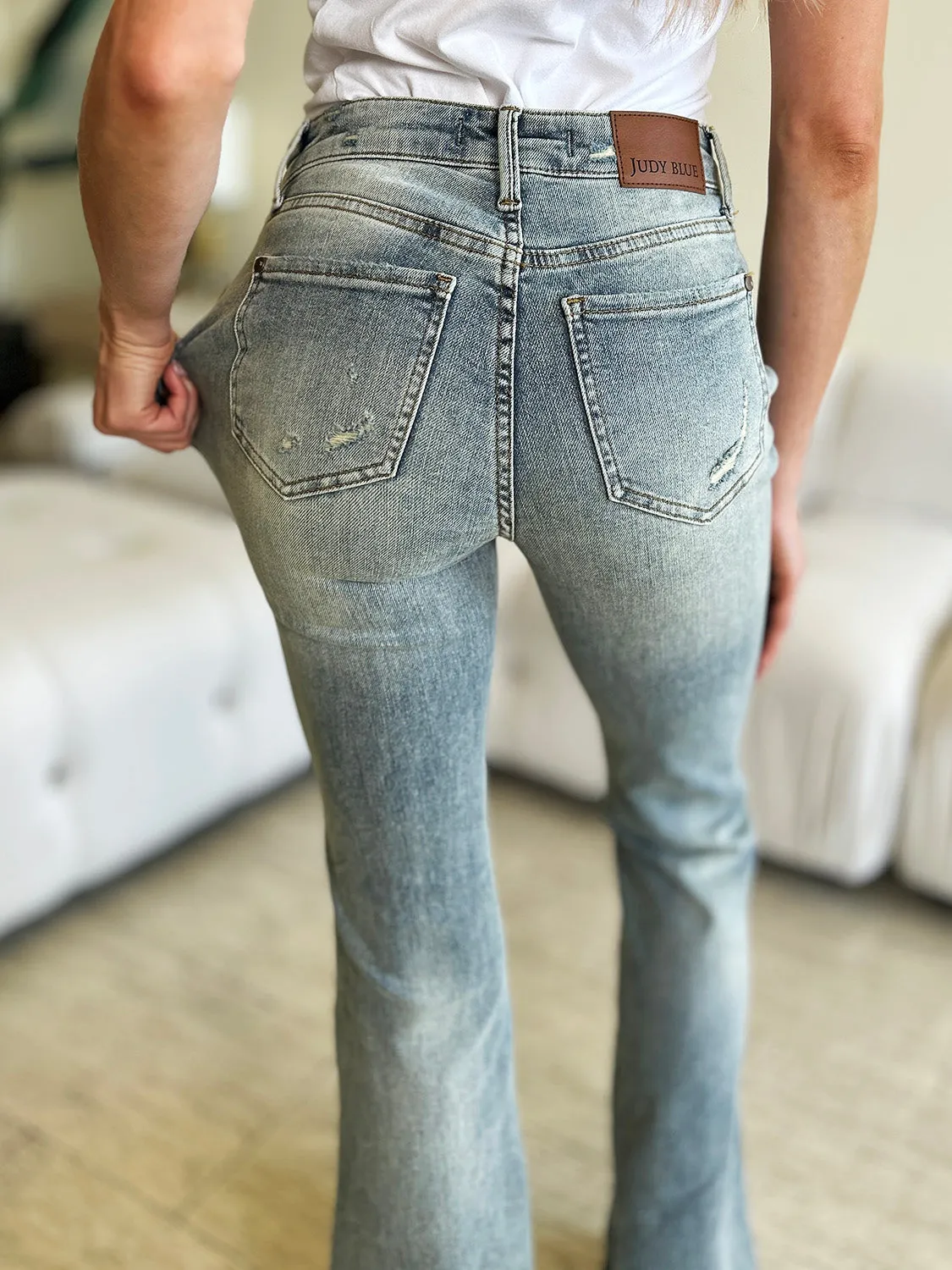 Judy Blue High Waist Flare Blue Jeans Size 1 to 24W