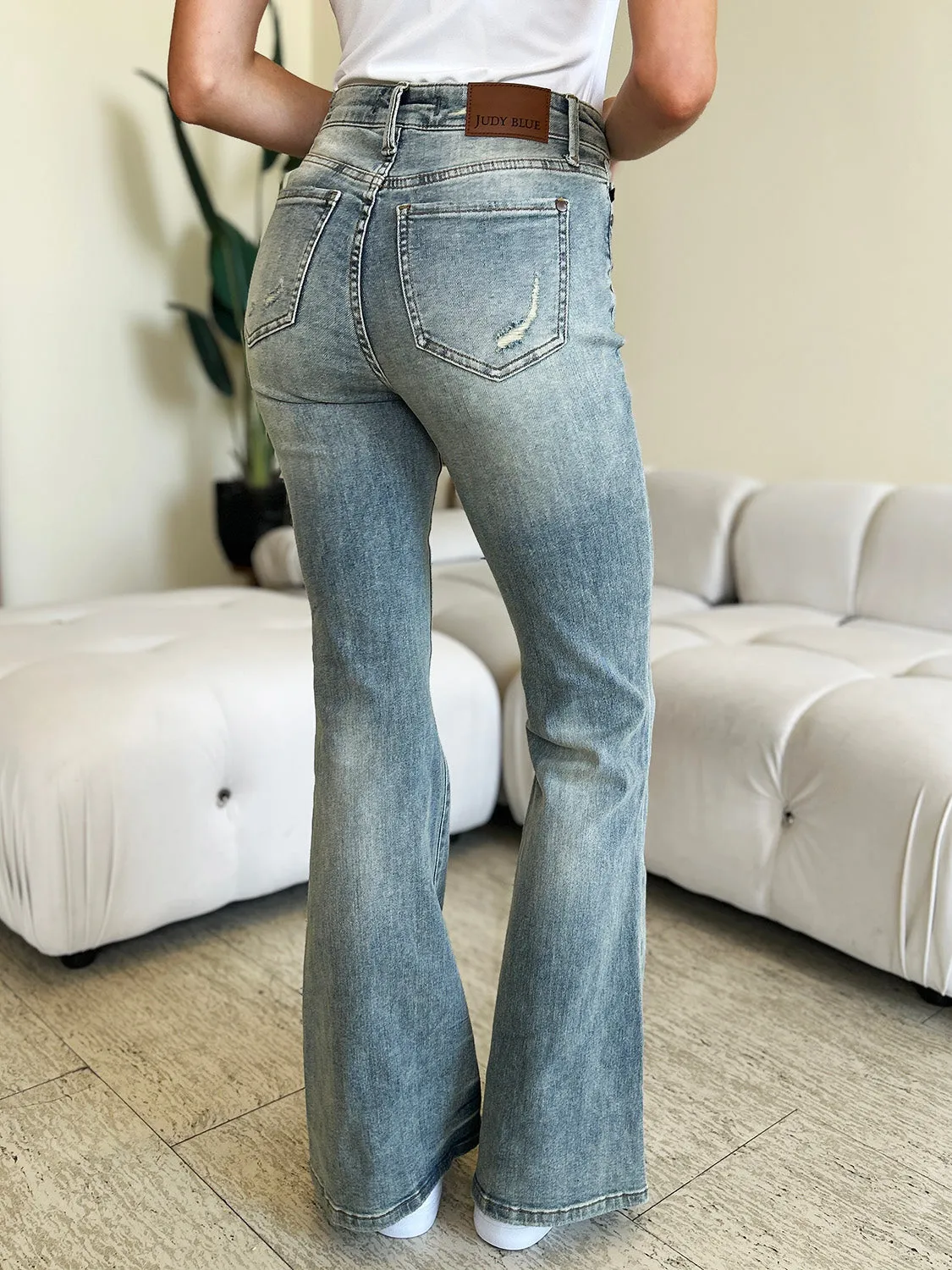 Judy Blue High Waist Flare Blue Jeans Size 1 to 24W