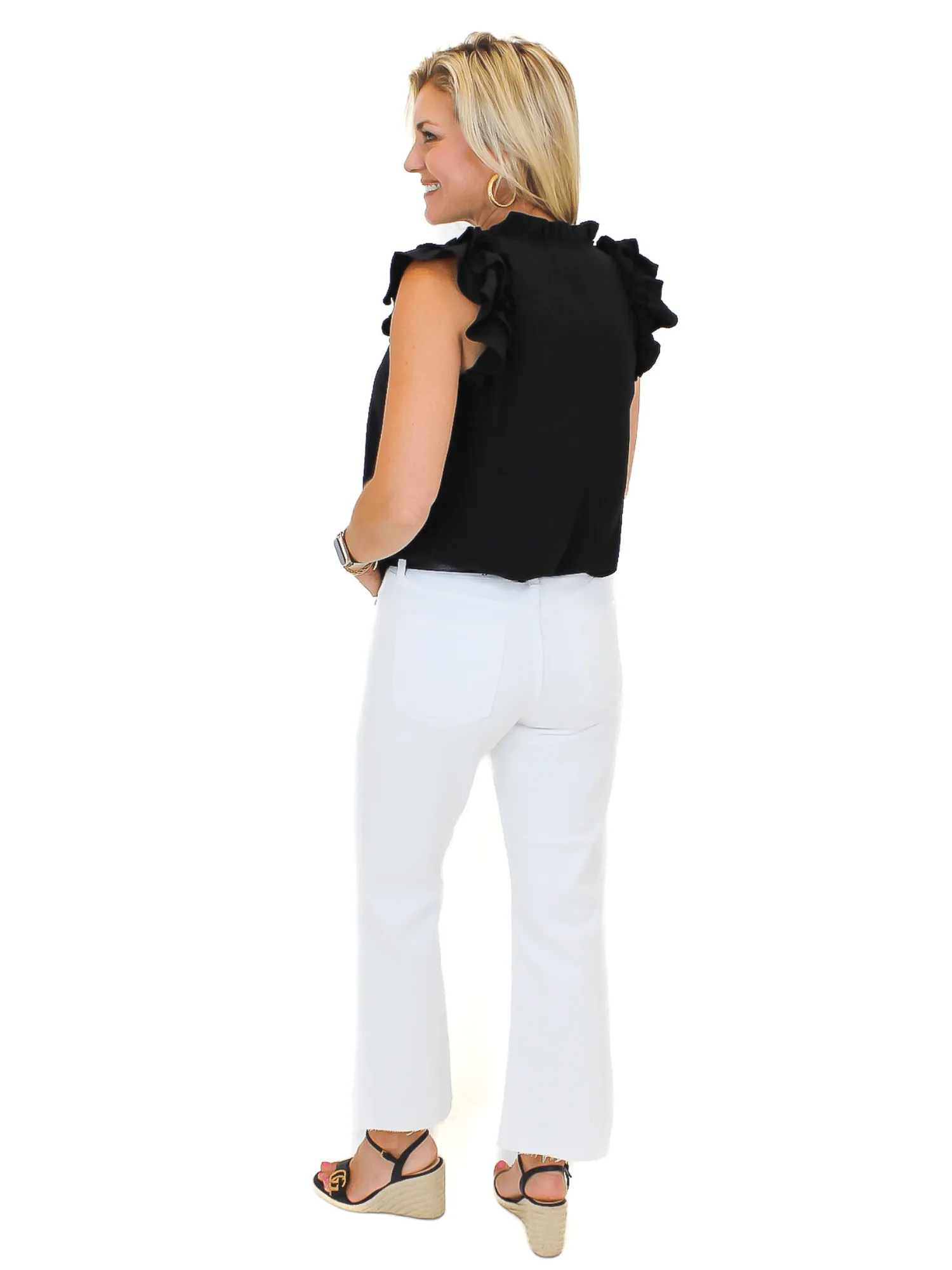 Just Black Denim Vintage Cropped Flares