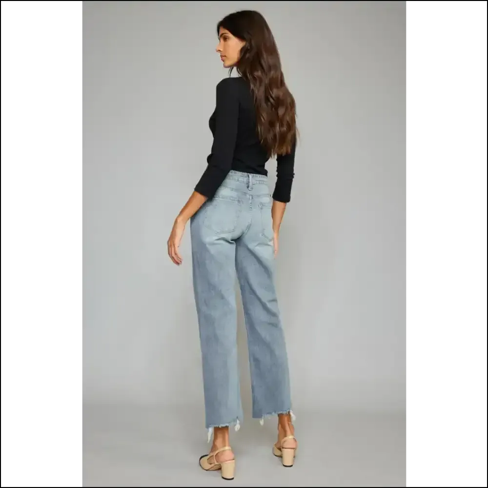 Kancan High Waist and Wide Leg: Jeans so Fly, they Might just Fly Away!