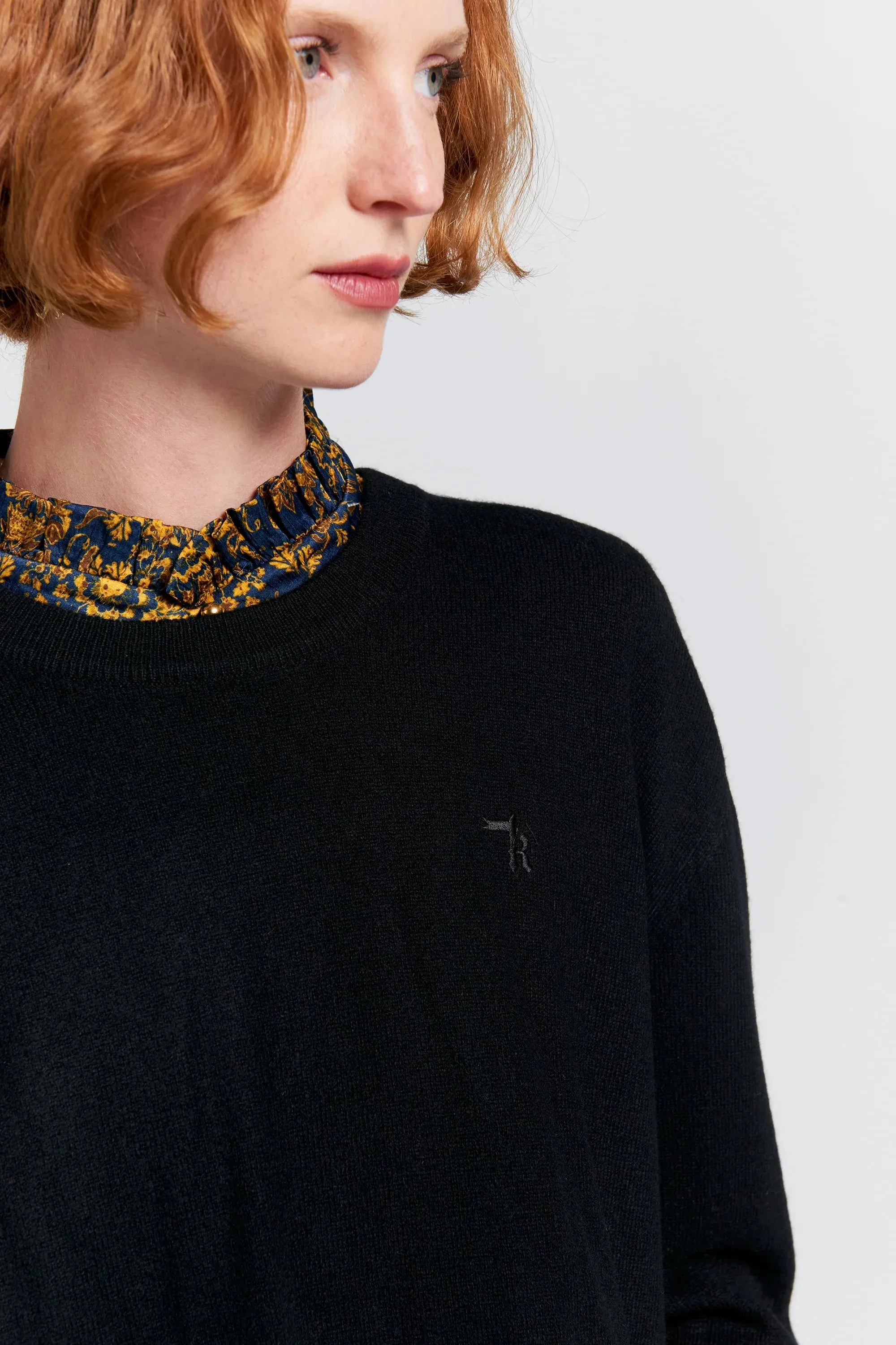Karen Walker Classic Cashmere Sweater // Black