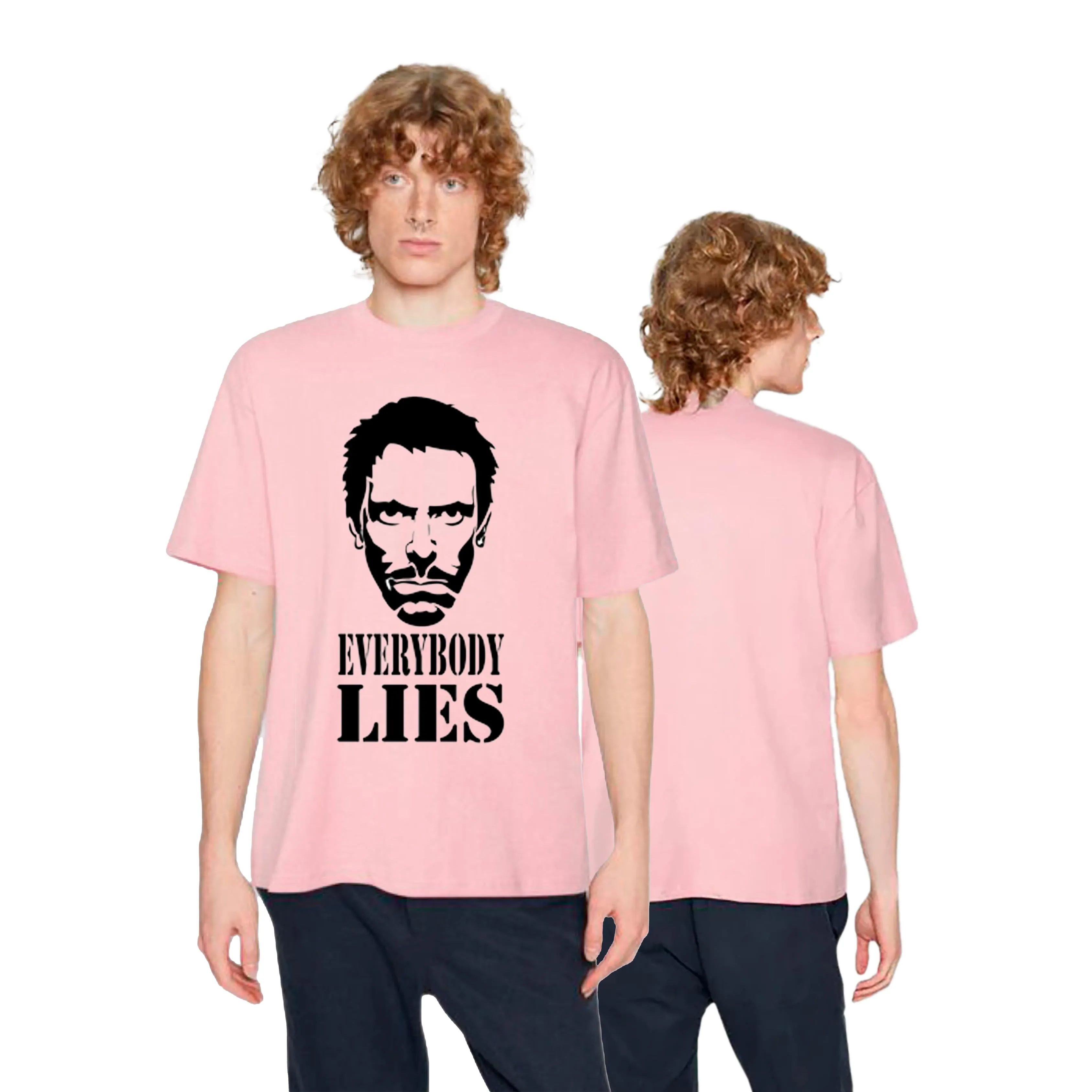 KART BLACK Men's & Women's Anime Over Sized  Printed T-Shirts T-Shirts | (MT - ANIME - PNK - ERBDY)