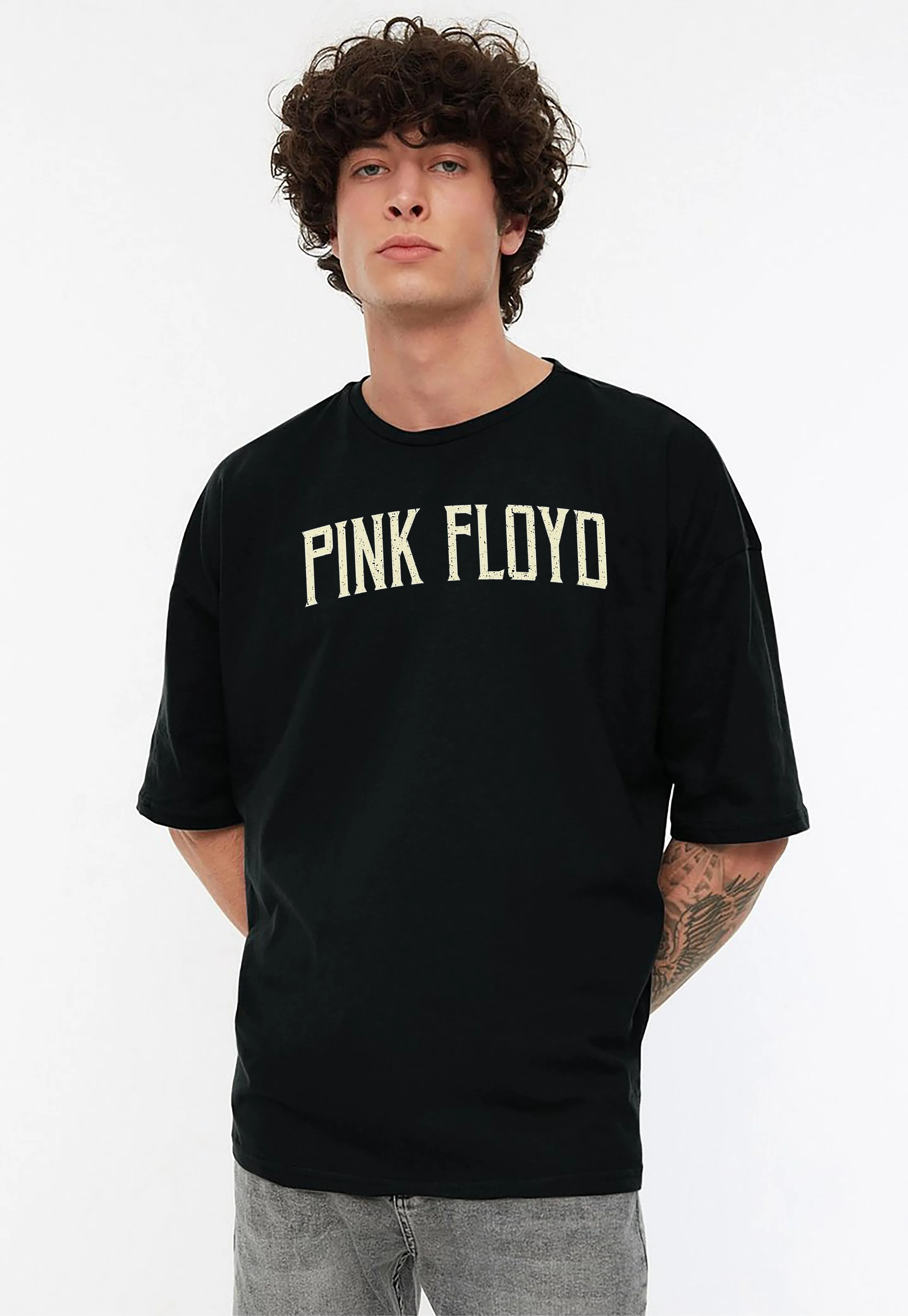 KART BLACK Men's & Women's Anime Over Sized  Printed T-Shirts T-Shirts | (MT - ANIME - PNK - FLOYO)