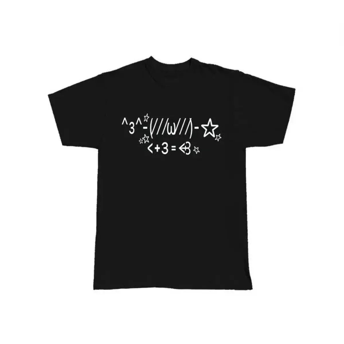 Kawaii Emoticon T-Shirt – Y2K Harajuku Grunge Tee From Kawaii Stop