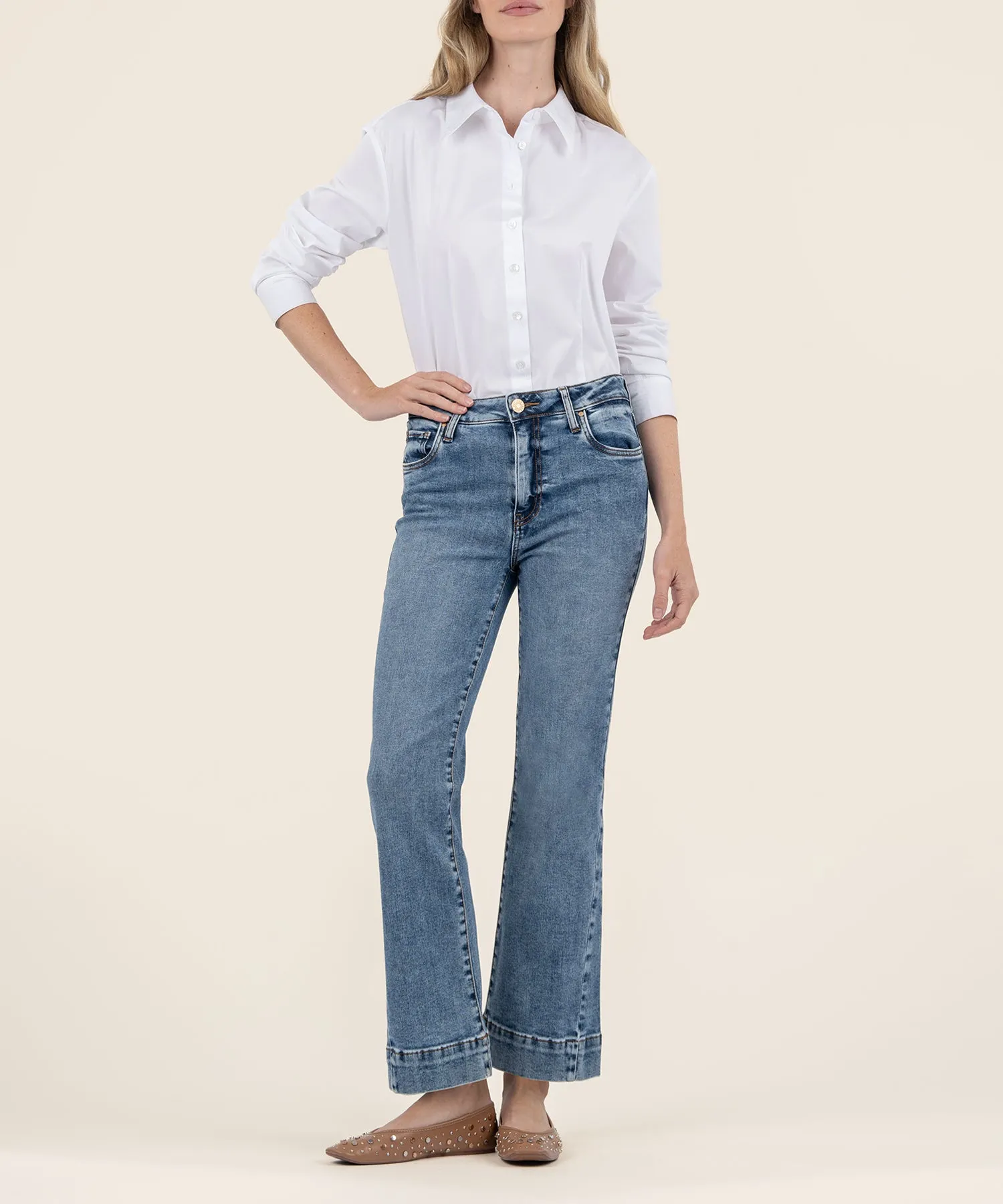 Kelsey High Rise Ankle Flare