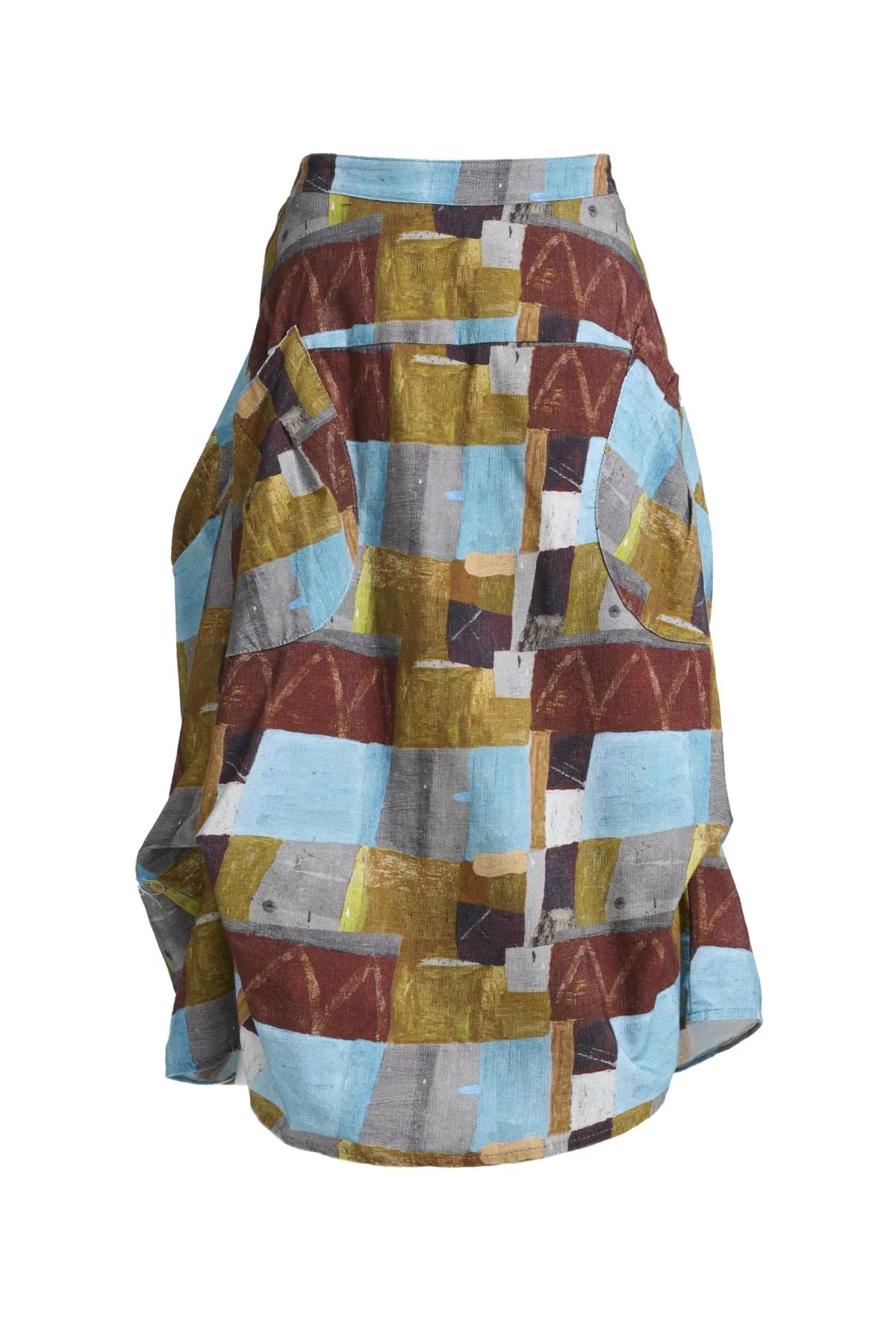 Kismet Milwaukee Skirt Azure in Fine Cord