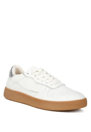 Kyniska Vegan Leather Everyday Sneakers - Cushioned Insole, Lace-Up