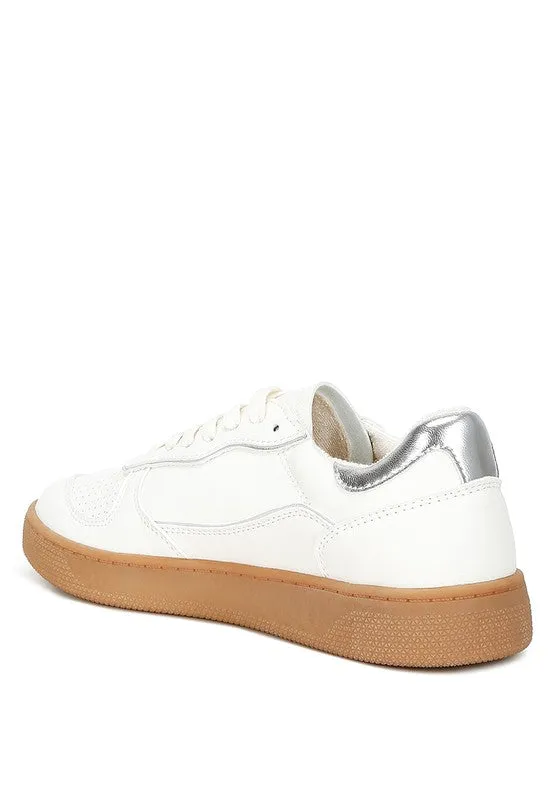 Kyniska Vegan Leather Everyday Sneakers - Cushioned Insole, Lace-Up