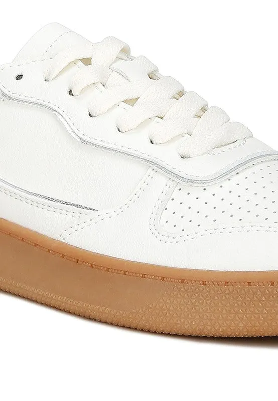 Kyniska Vegan Leather Everyday Sneakers - Cushioned Insole, Lace-Up