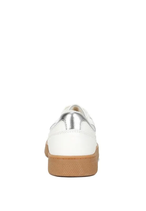 Kyniska Vegan Leather Everyday Sneakers - Cushioned Insole, Lace-Up