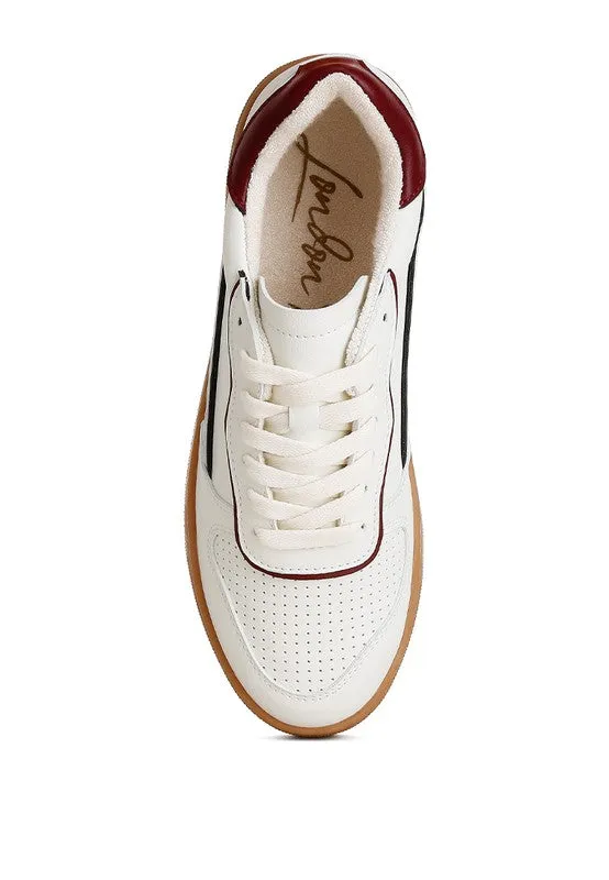 Kyniska Vegan Leather Everyday Sneakers - Cushioned Insole, Lace-Up