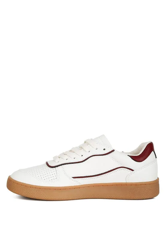 Kyniska Vegan Leather Everyday Sneakers - Cushioned Insole, Lace-Up