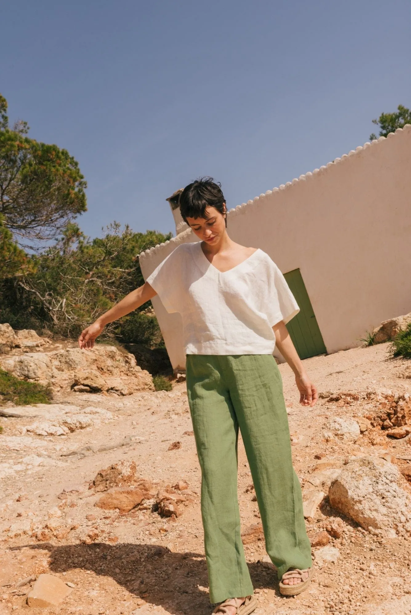 Lily Women's Oversized Linen Top | Multiple Colours