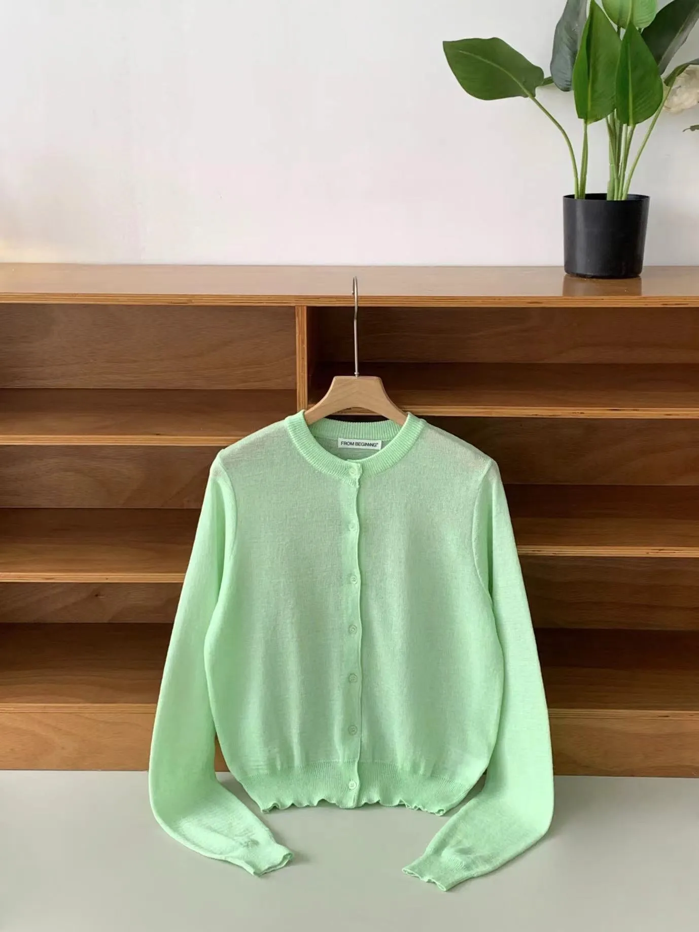 Lime wool sweater