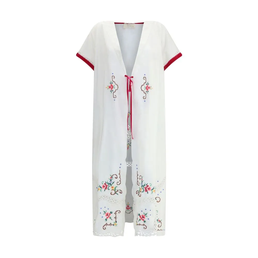 Long Jacket with floral details