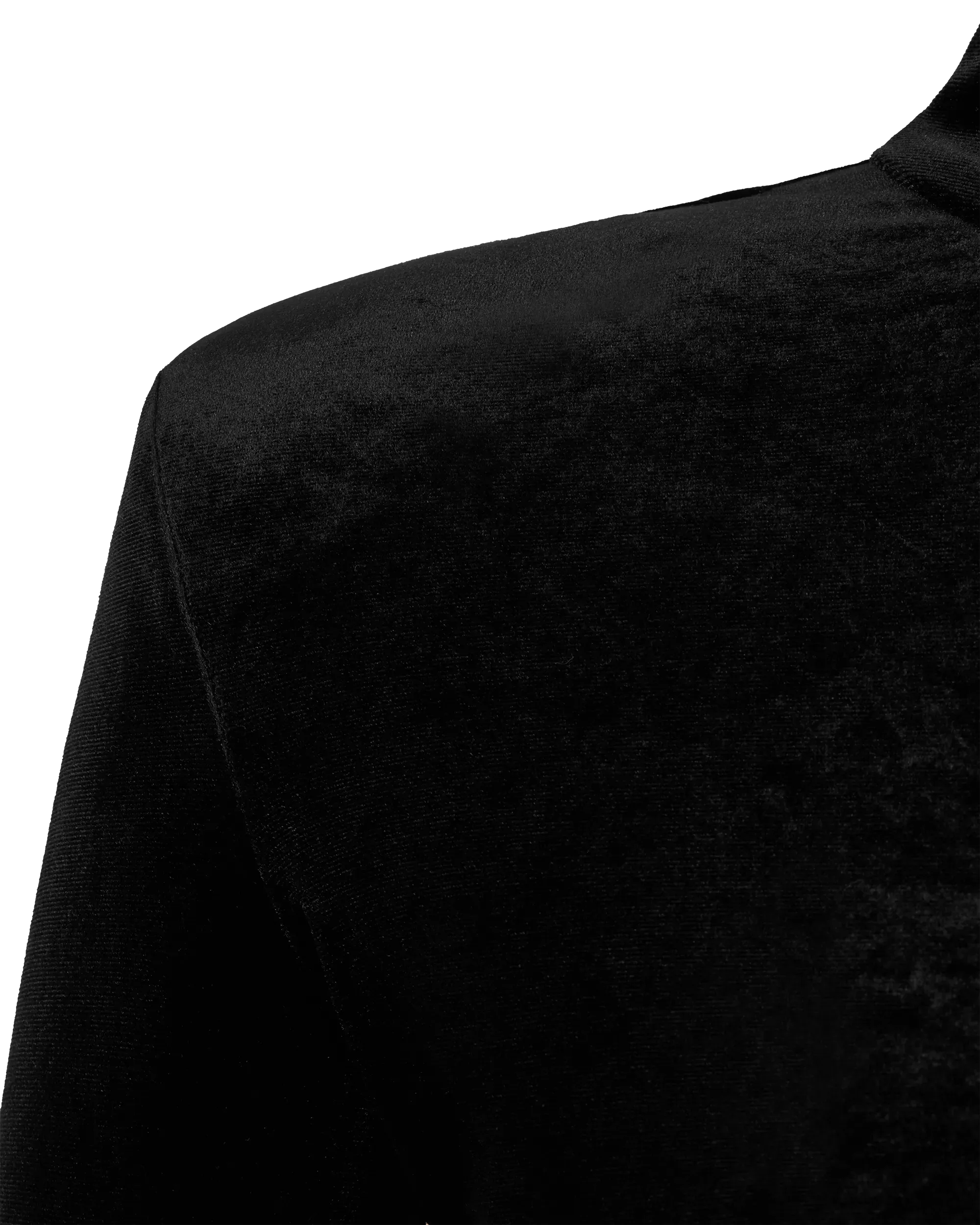Long-Sleeved Velvet Top
