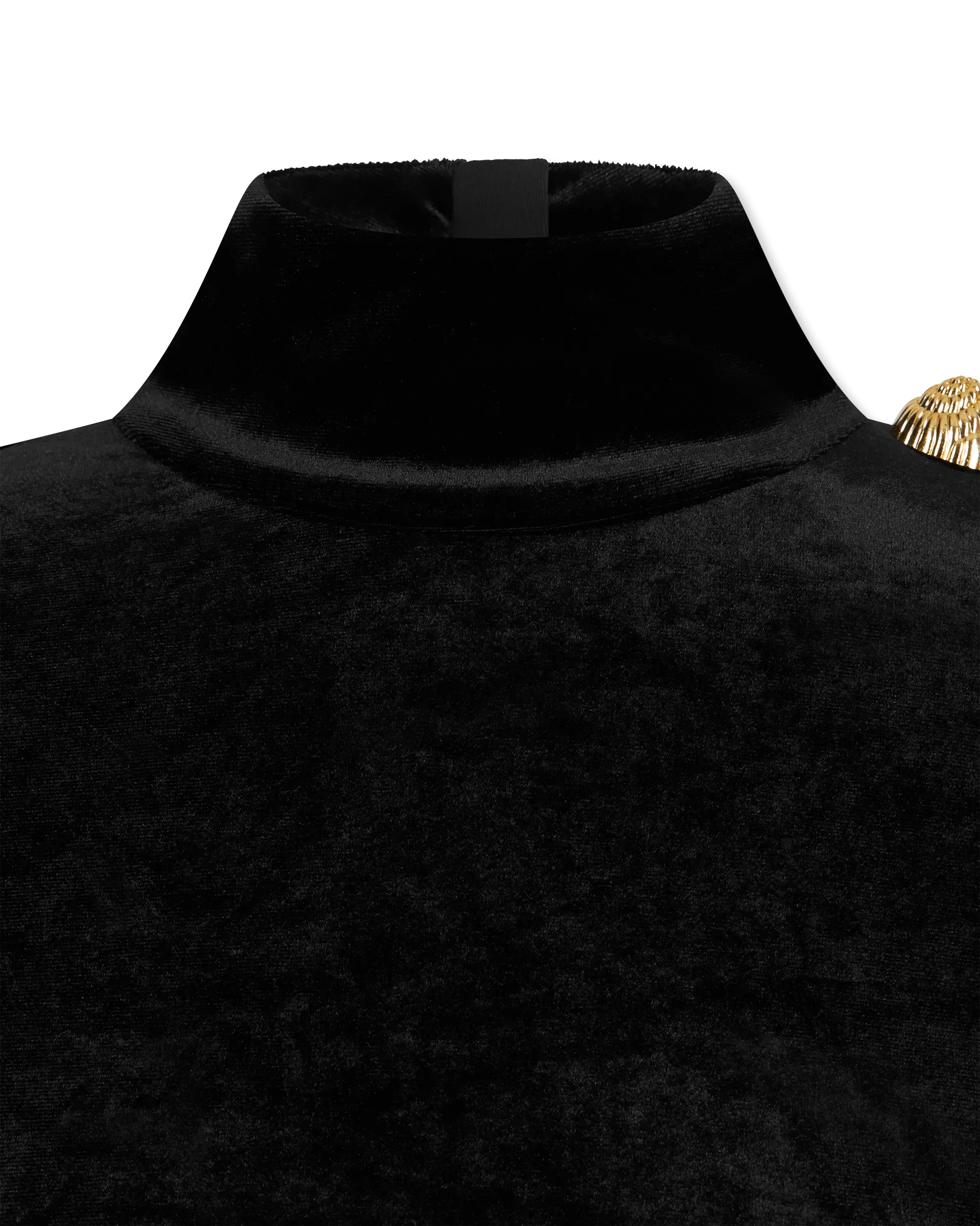 Long-Sleeved Velvet Top