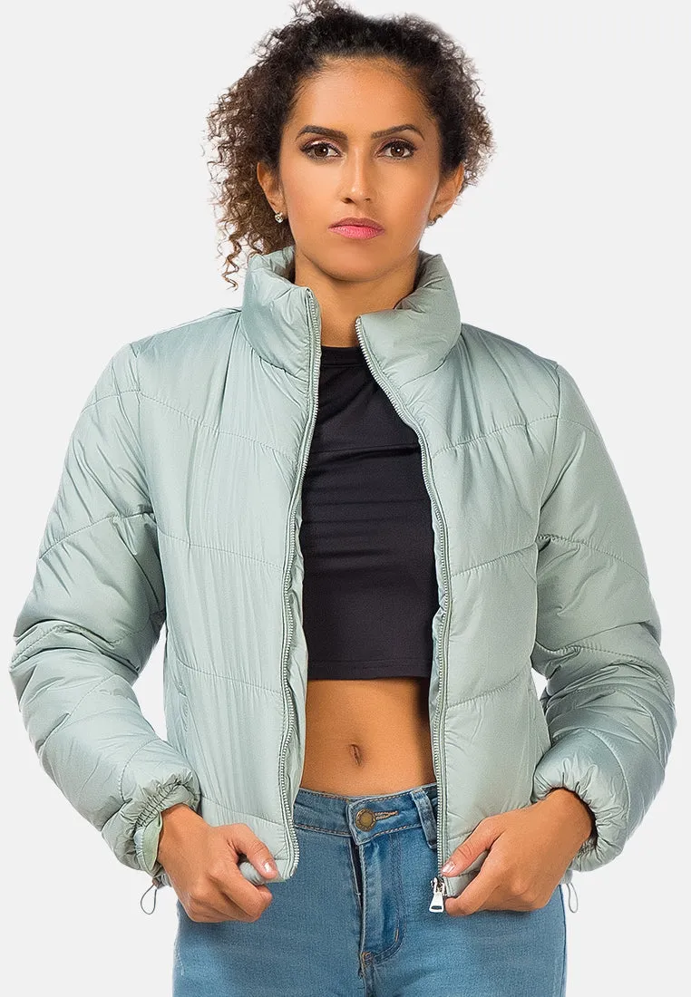 Long Sleeves Puffer Jacket By Ruw