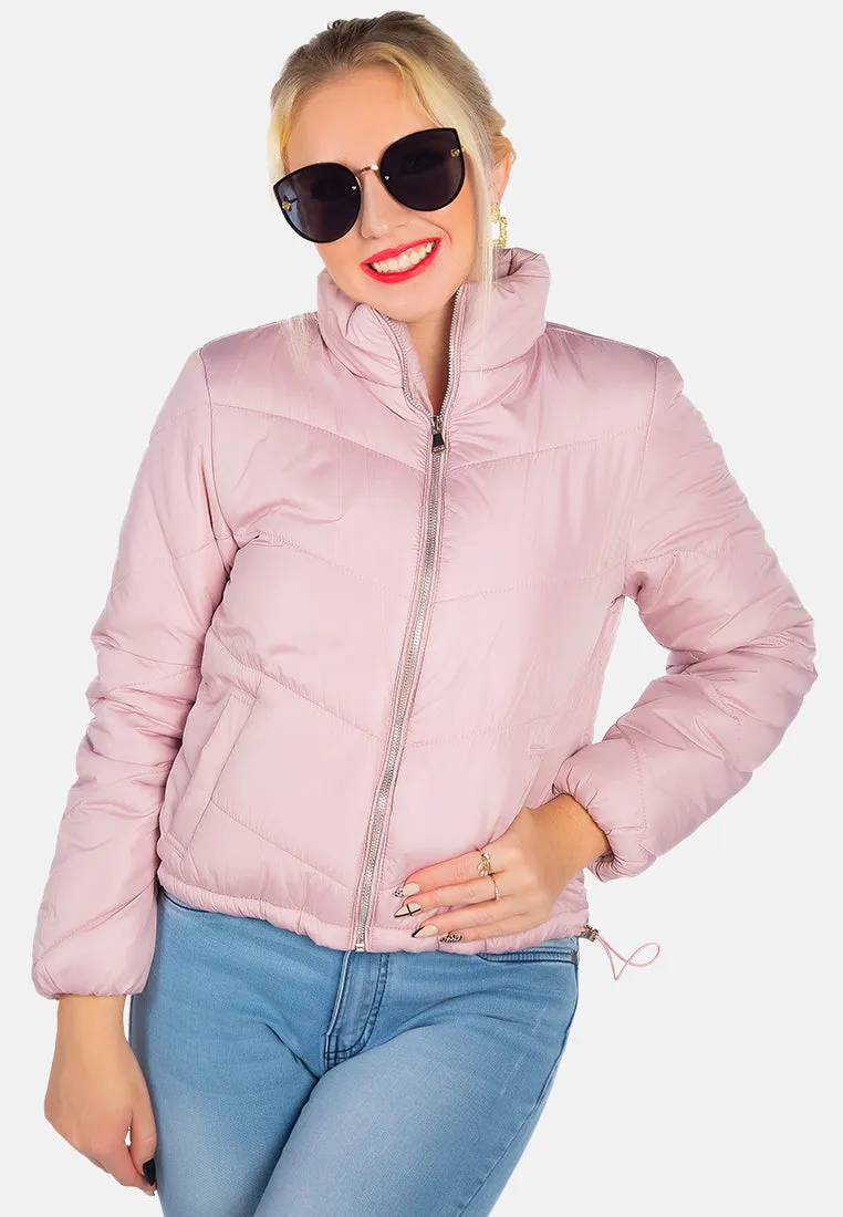 Long Sleeves Puffer Jacket By Ruw