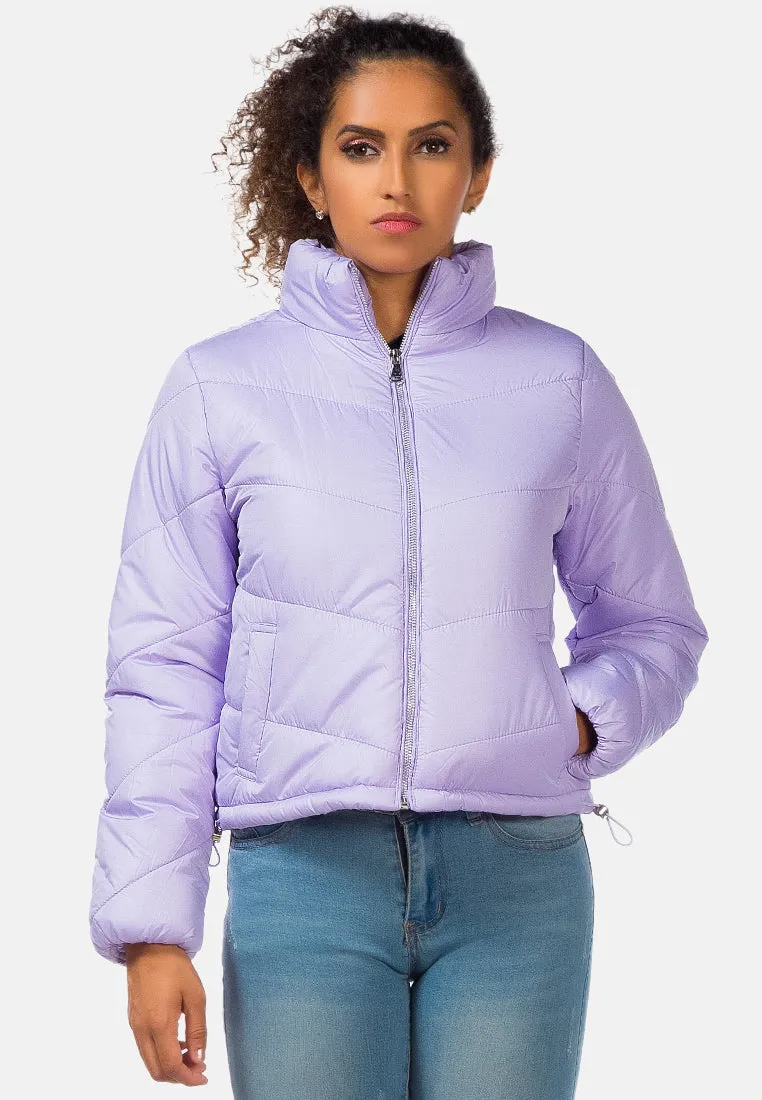 Long Sleeves Puffer Jacket By Ruw